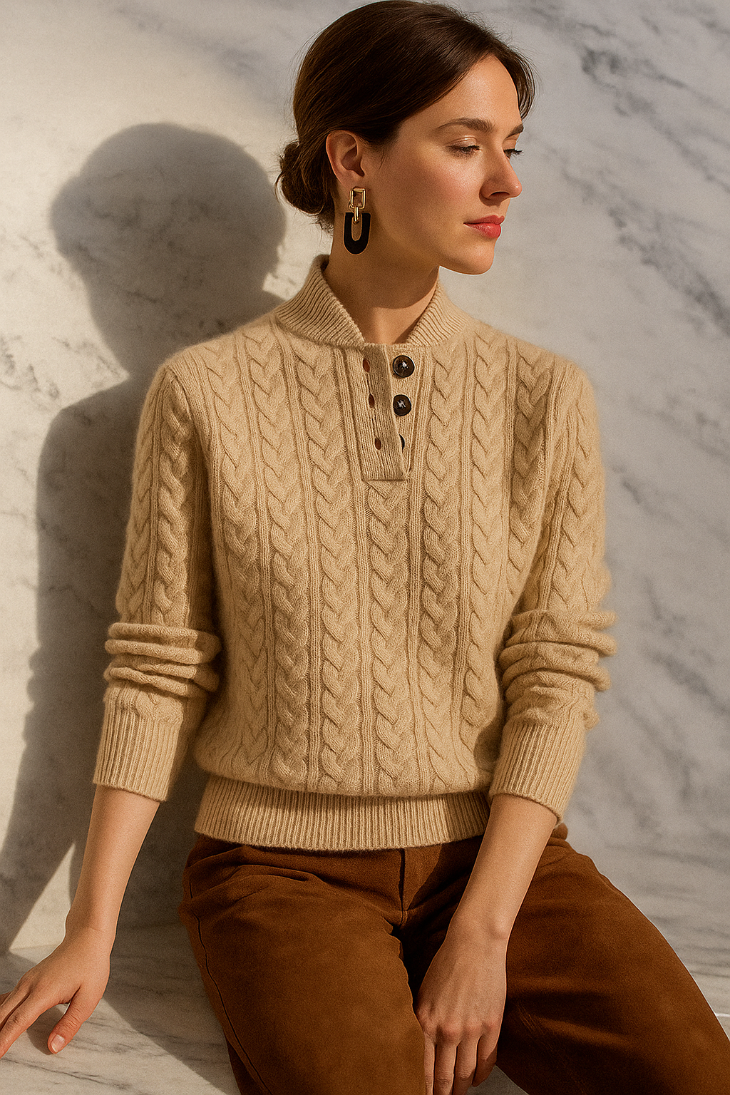 Amanda | Button-Up Sweater