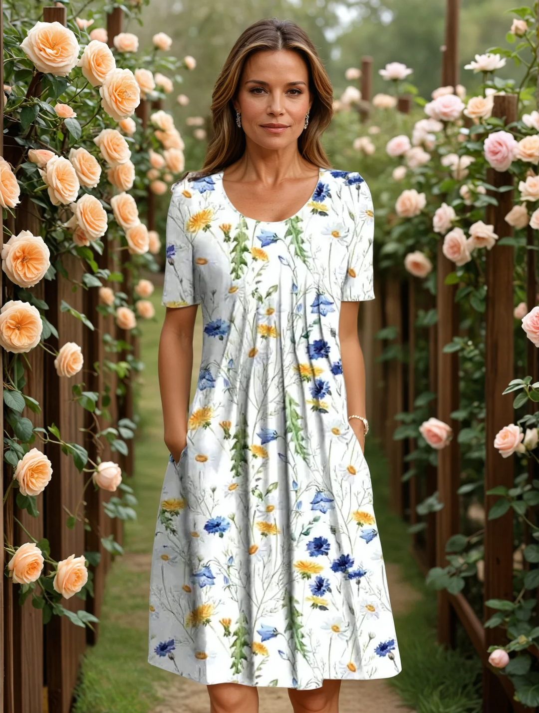 Annie | Elegant Dress with Tummy Coverage