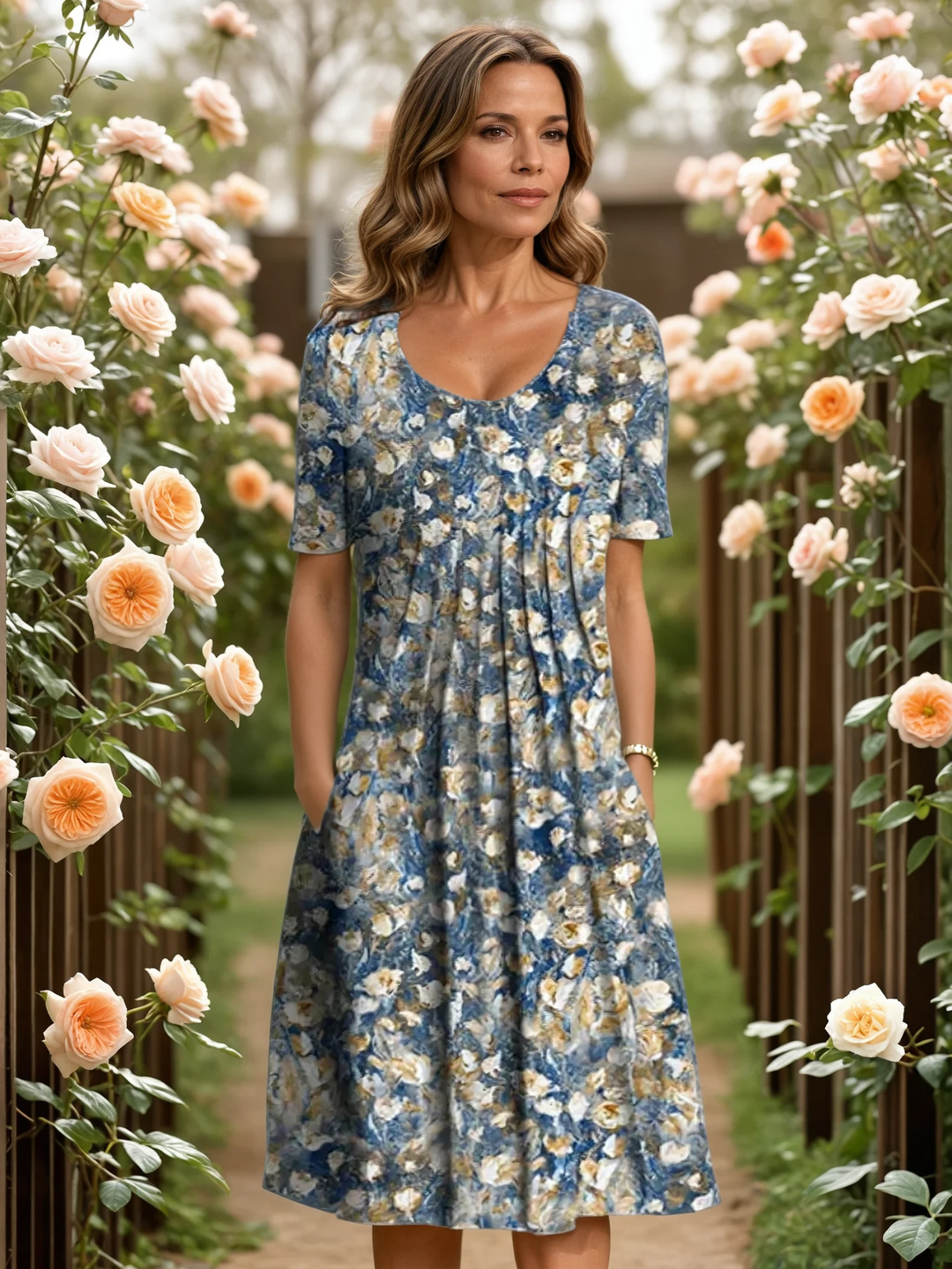 Annie | Elegant Dress with Tummy Coverage