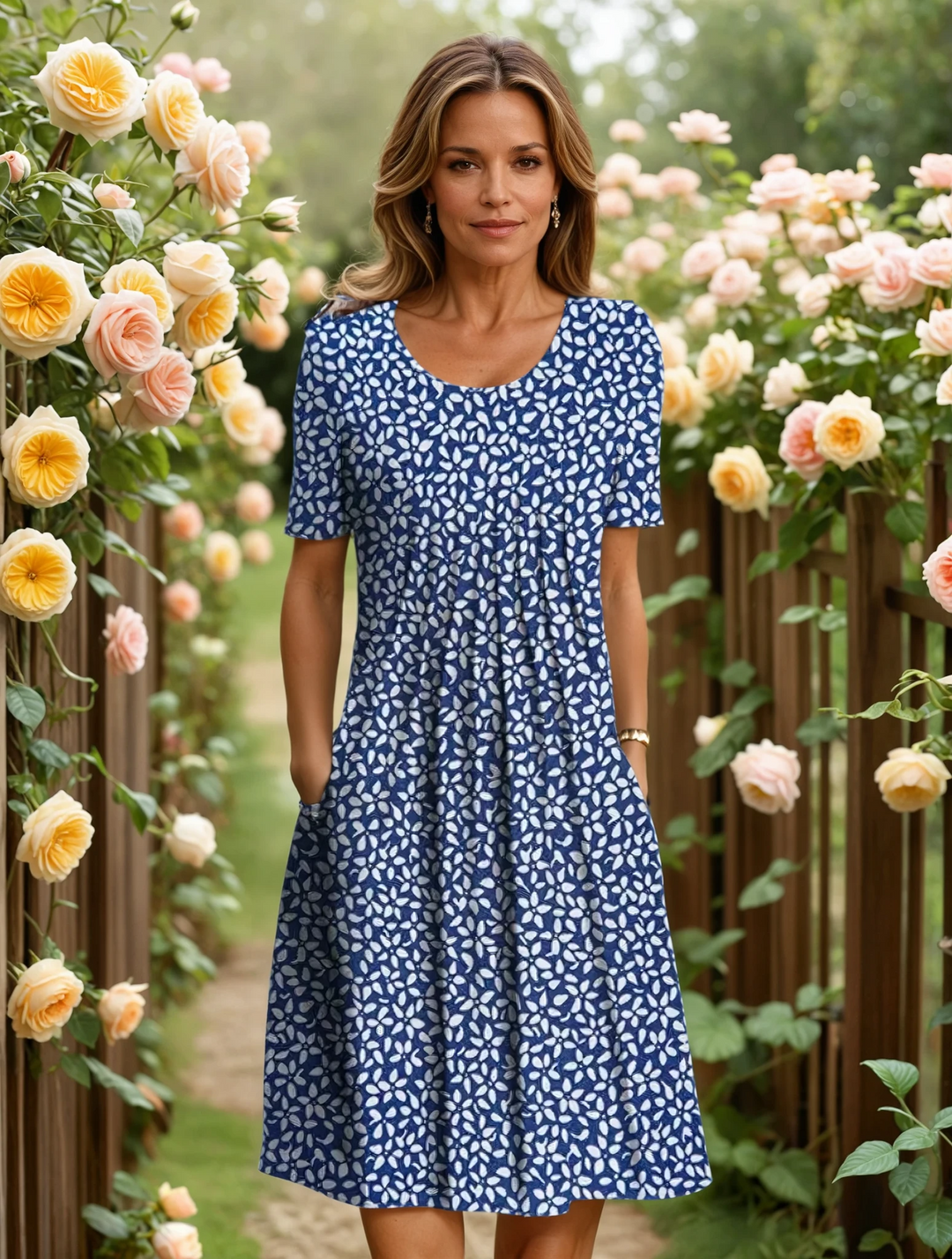 Annie | Elegant Dress with Tummy Coverage