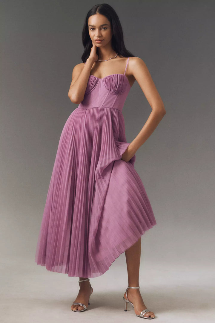 Amy | Flare Dress with Corset Top