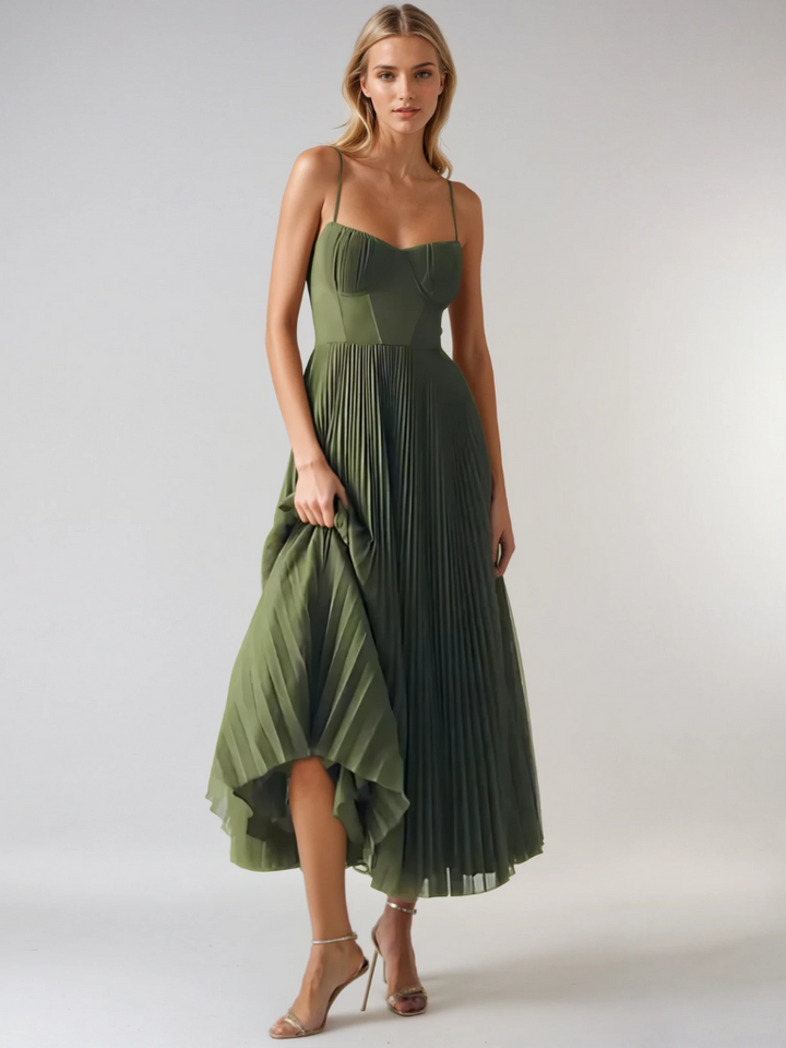 Amy | Flare Dress with Corset Top
