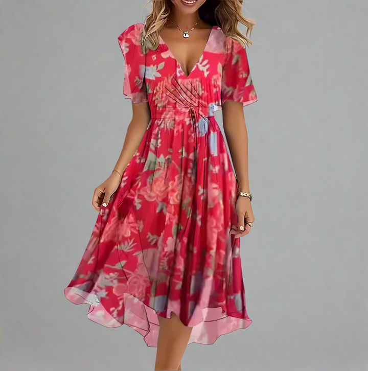 Ashley | Elegant Short Sleeve Dress