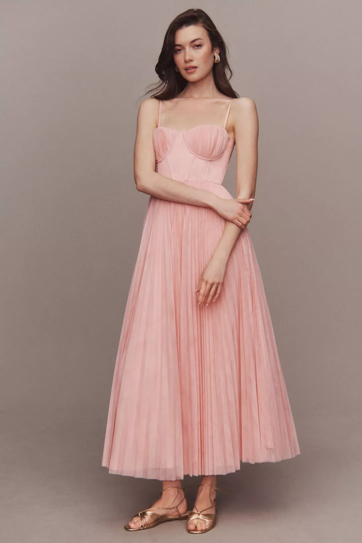 Amy | Flare Dress with Corset Top