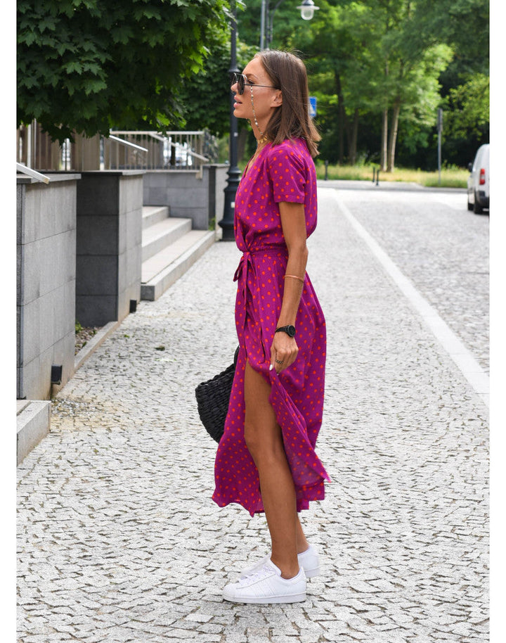 Laurie | Wrap Dress with Floral Print