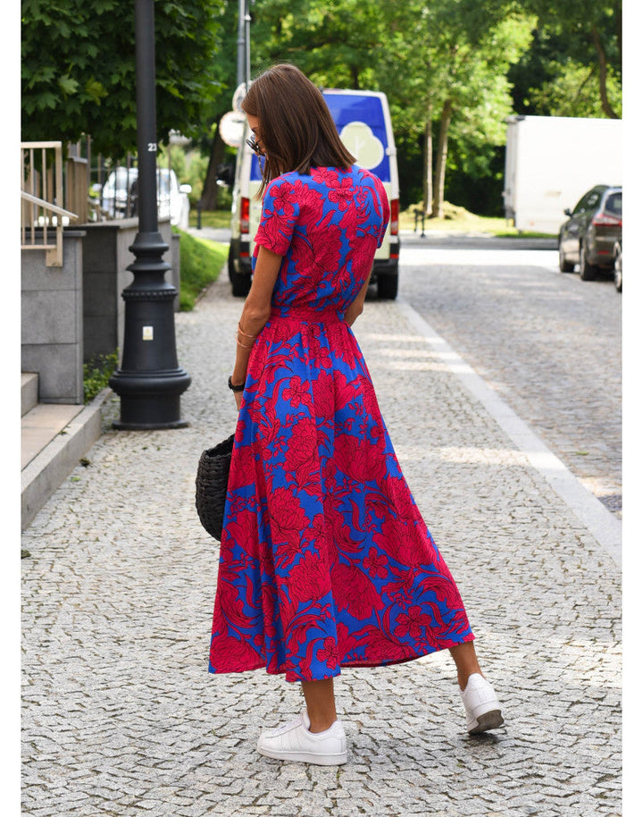 Laurie | Wrap Dress with Floral Print