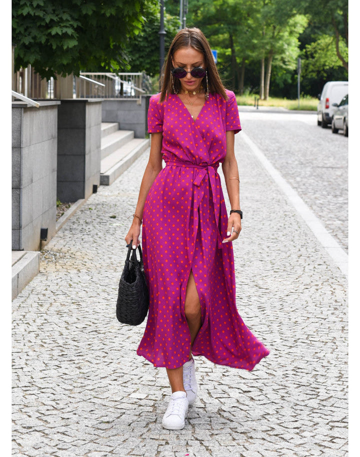 Laurie | Wrap Dress with Floral Print