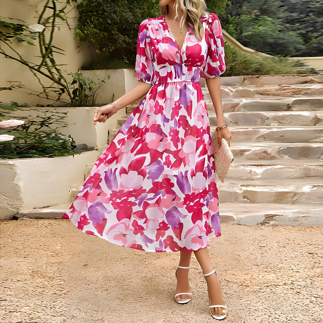 Melisa | Dress with Floral Pattern