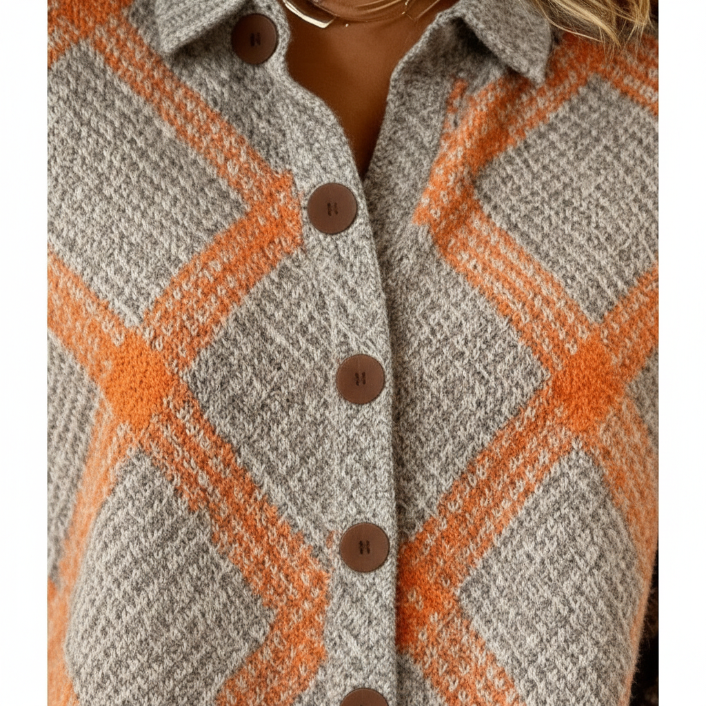 Viviana | Soft Modern Plaid Sweater