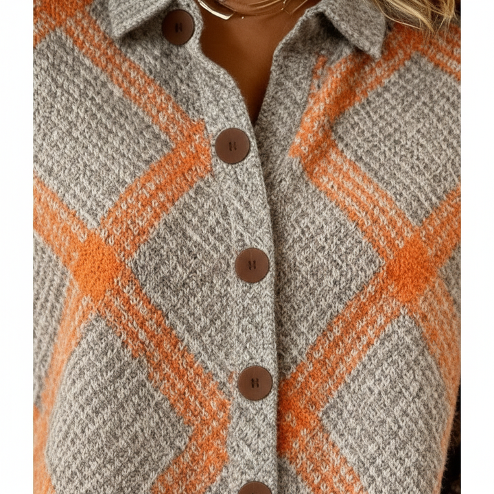 Viviana | Soft Modern Plaid Sweater