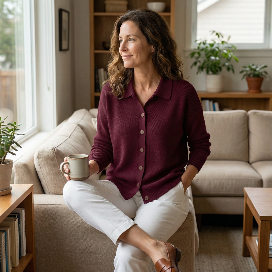 Susan | Soft Button-Up Knit Cardigan