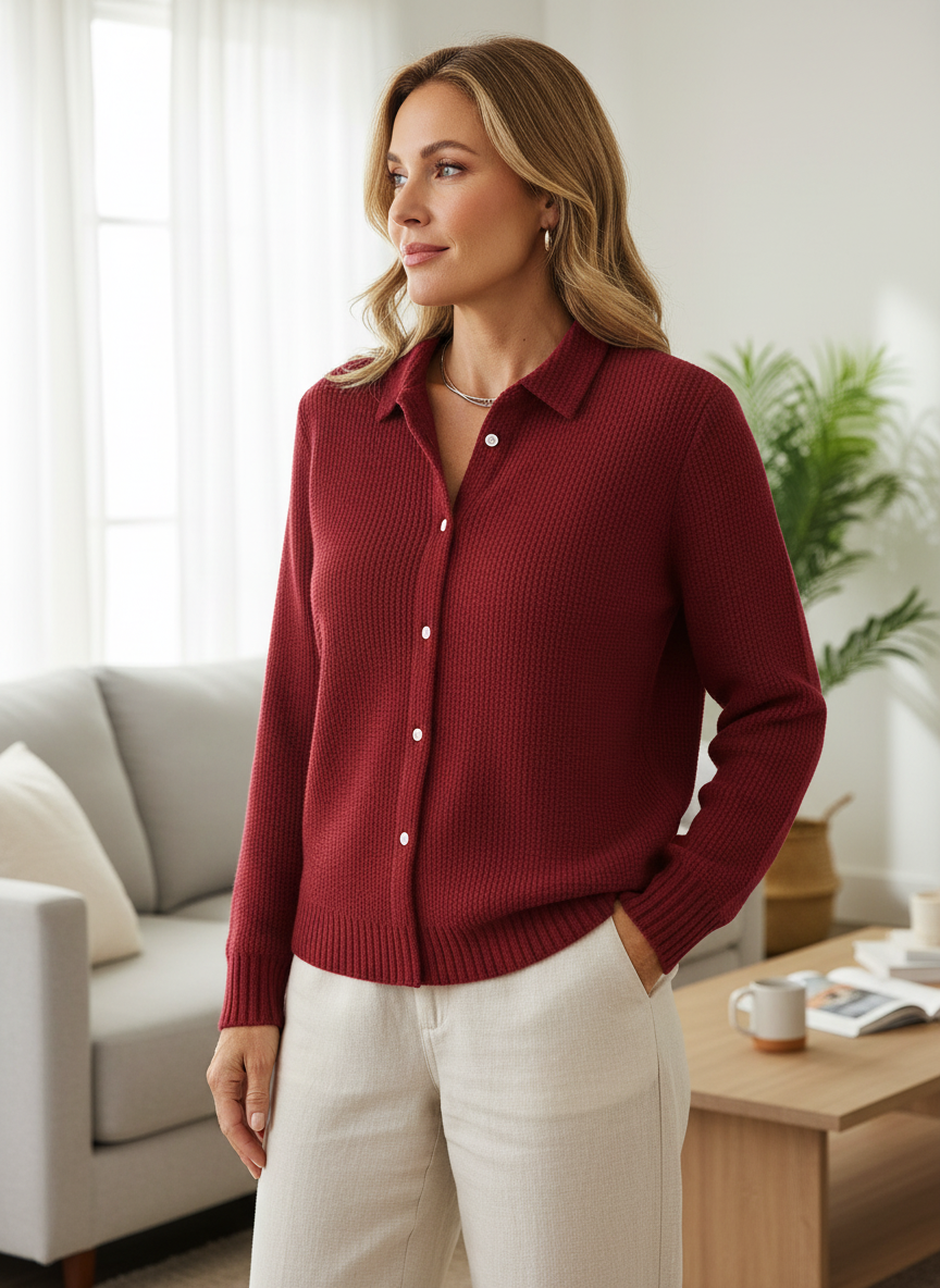 Marisse | Button-Up Knit Cardigan