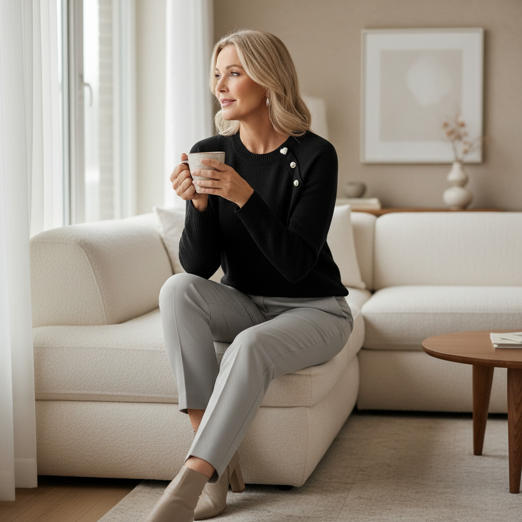Elise | Buttoned Sweater