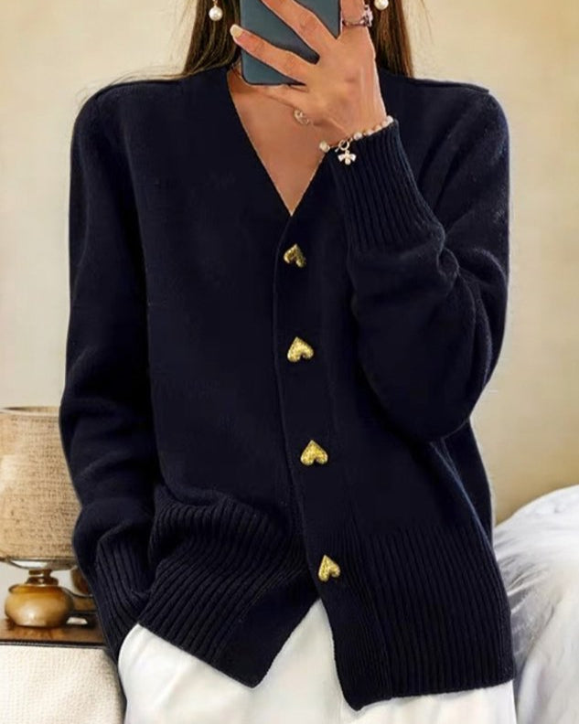 Kate | Elegant Button Cardigan