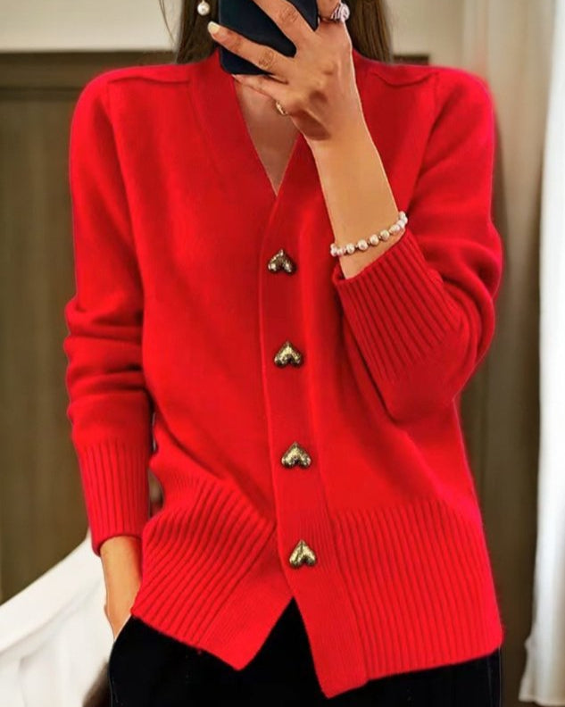 Kate | Elegant Button Cardigan