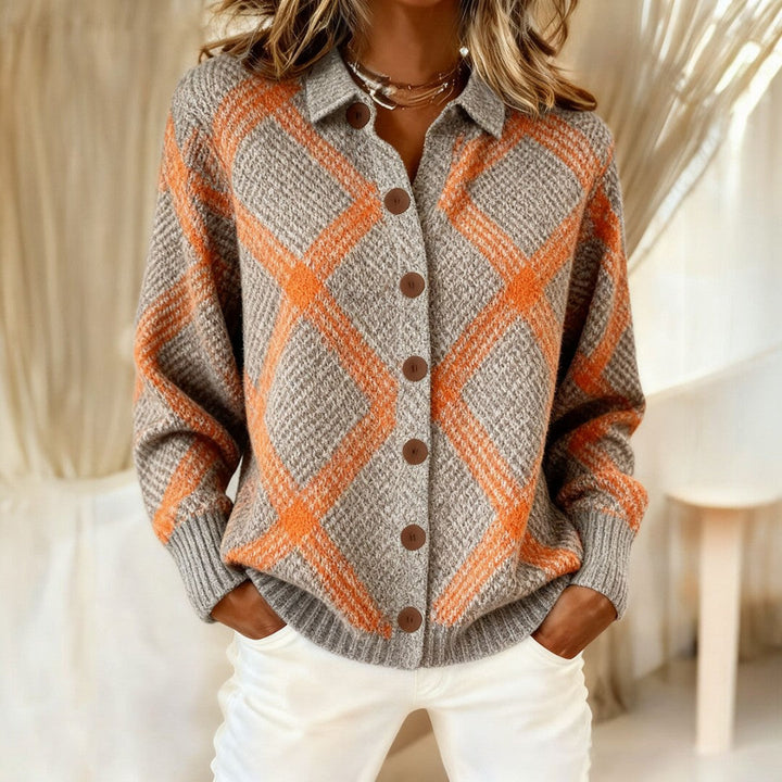 Viviana | Soft Modern Plaid Sweater